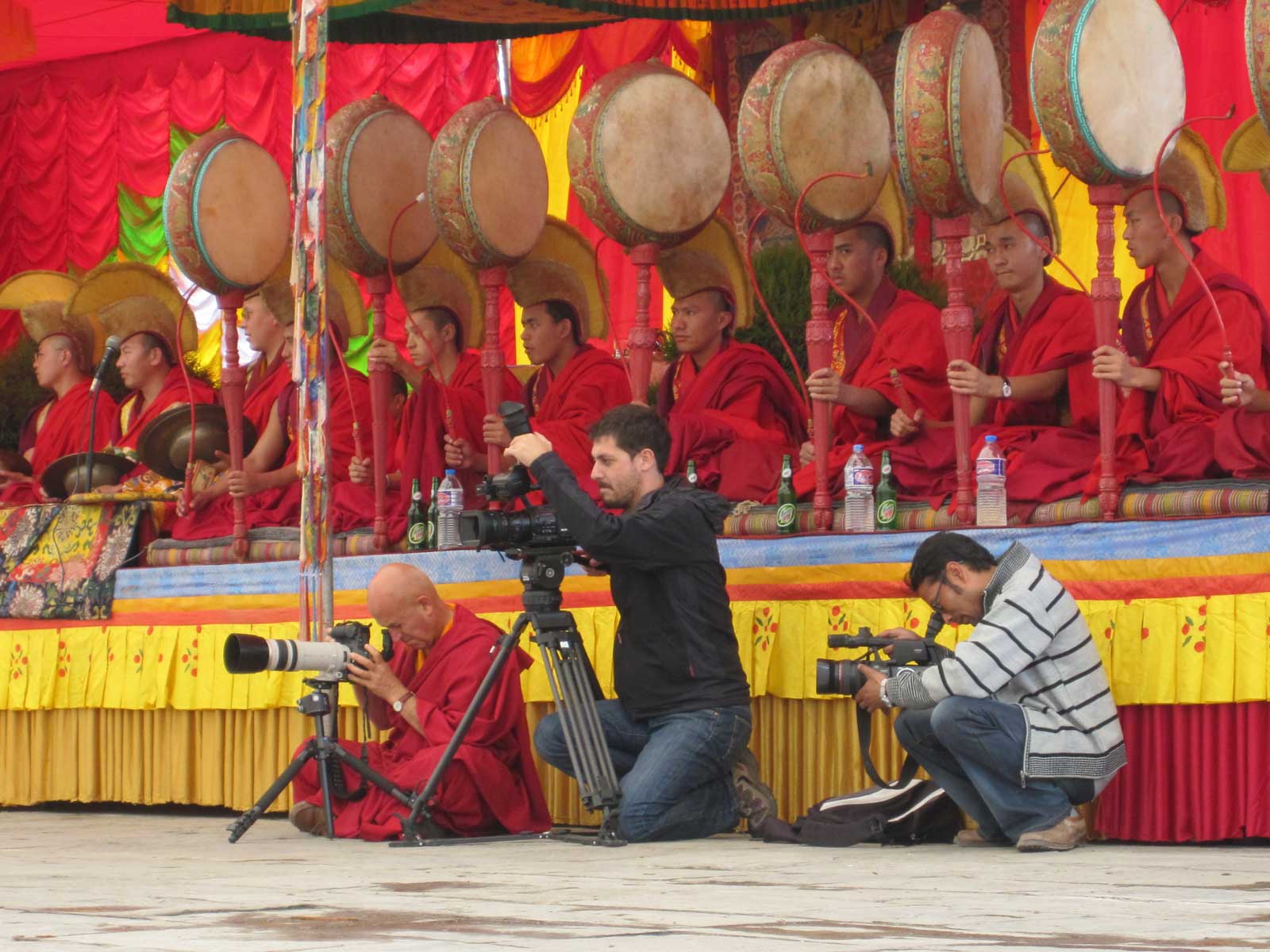 Buddhist ceremony in hidden kingdom, Lomanthang, North Western Himalayas.